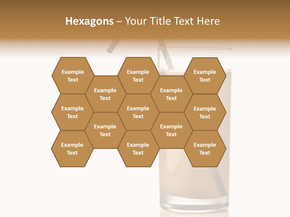 Glass Isolated Drop PowerPoint Template