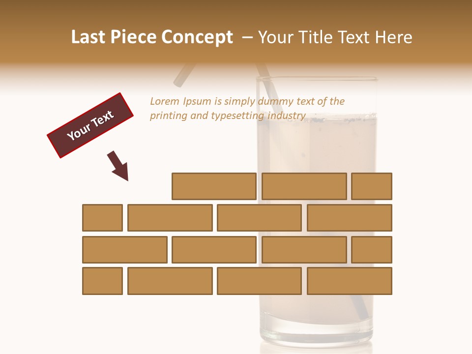 Glass Isolated Drop PowerPoint Template