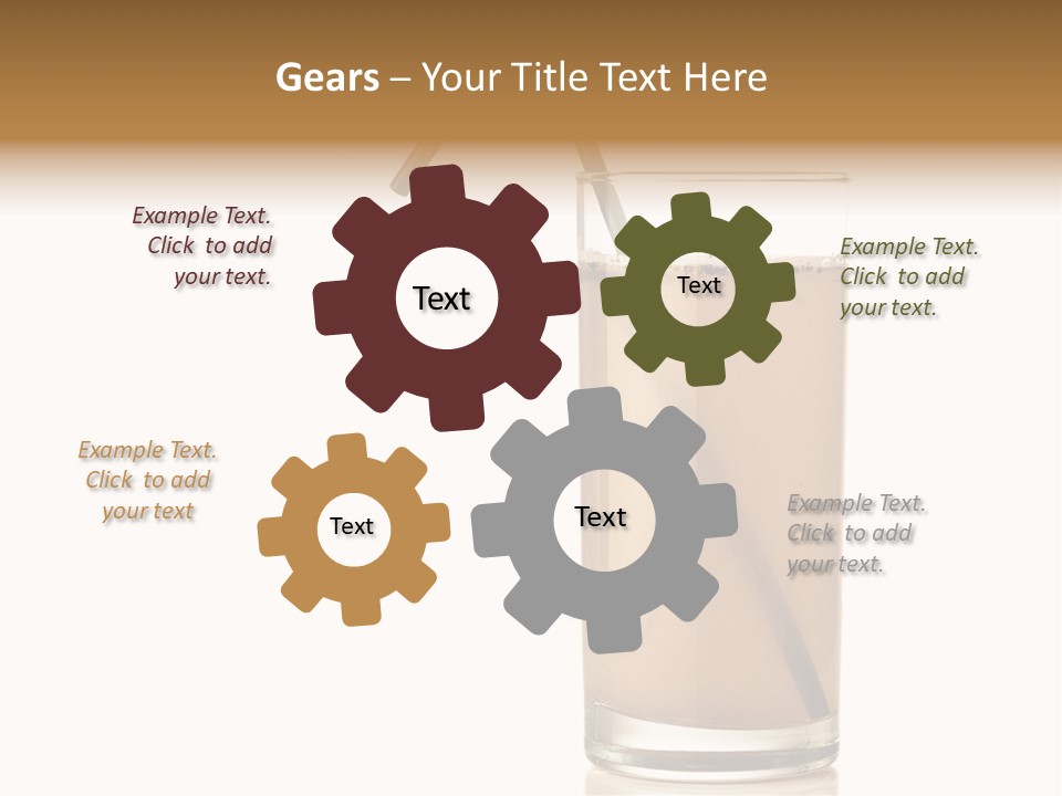 Glass Isolated Drop PowerPoint Template