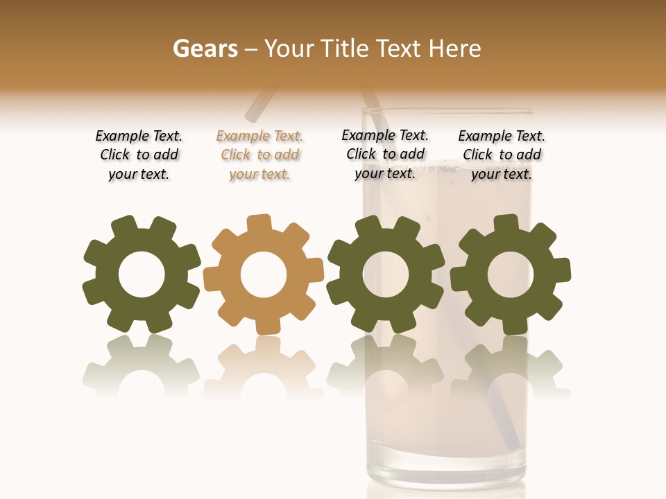 Glass Isolated Drop PowerPoint Template