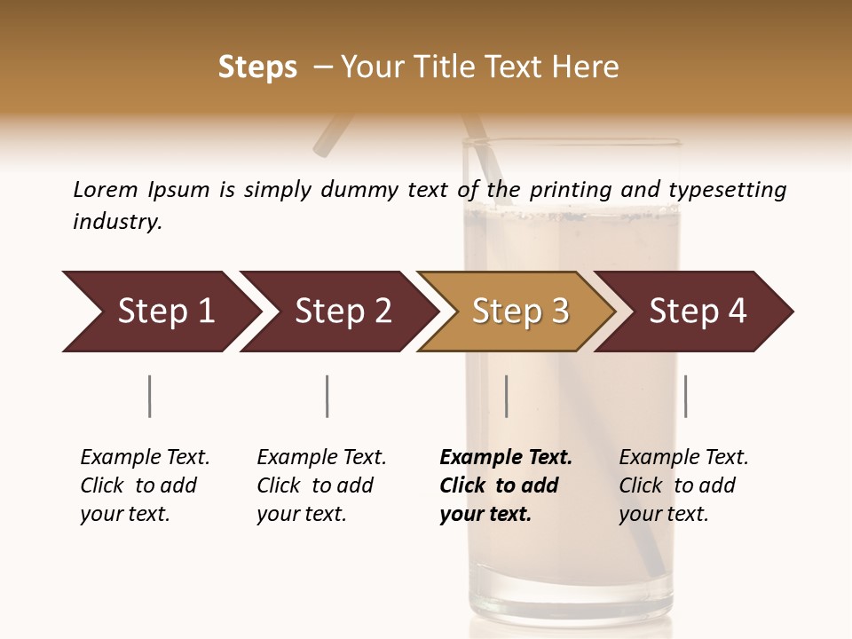 Glass Isolated Drop PowerPoint Template