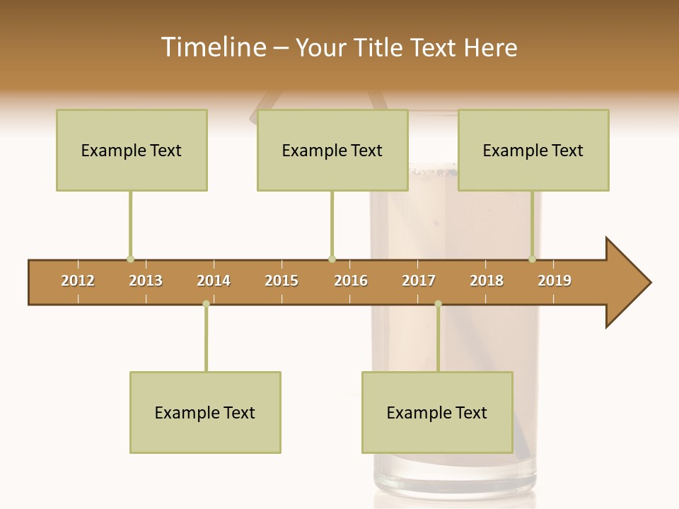 Glass Isolated Drop PowerPoint Template
