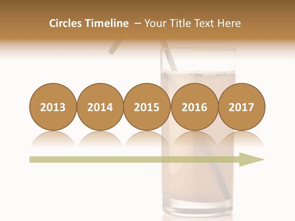 Glass Isolated Drop PowerPoint Template