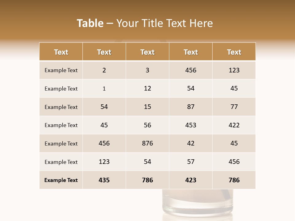Glass Isolated Drop PowerPoint Template