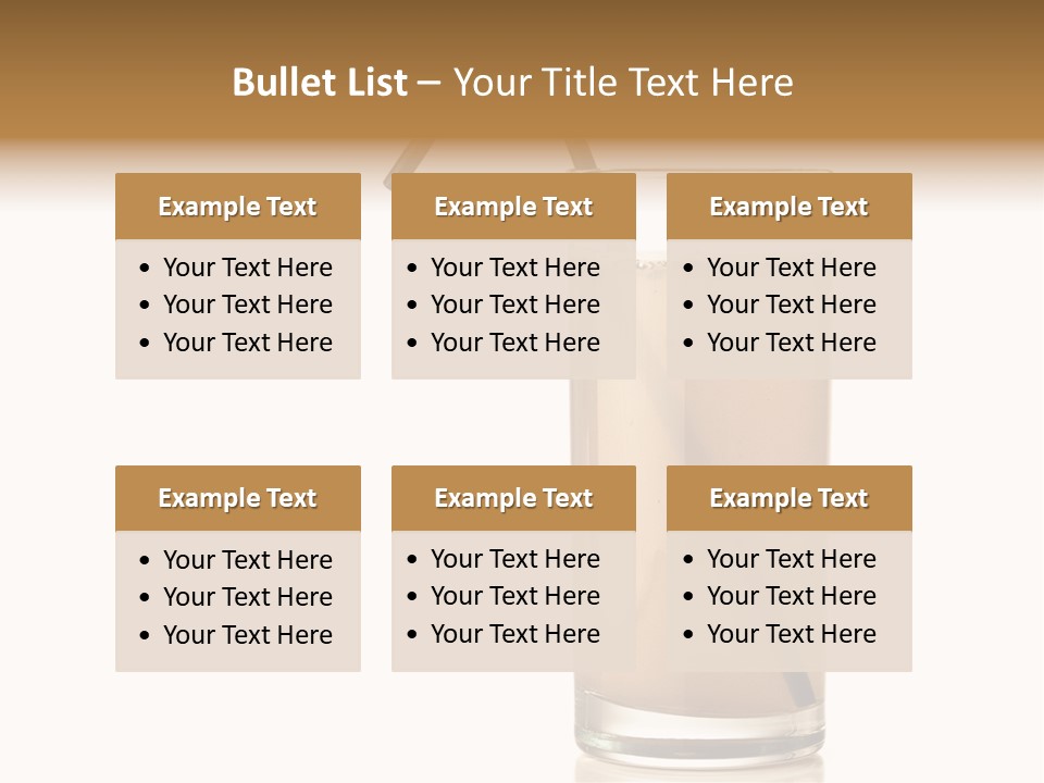 Glass Isolated Drop PowerPoint Template