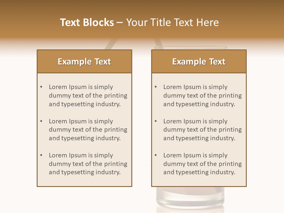 Glass Isolated Drop PowerPoint Template