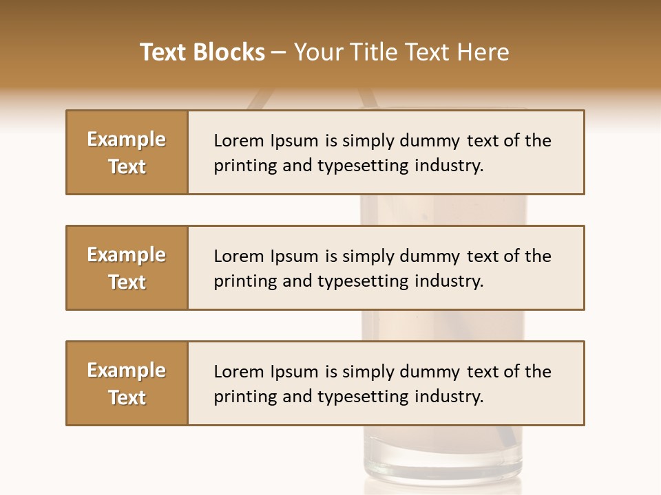 Glass Isolated Drop PowerPoint Template