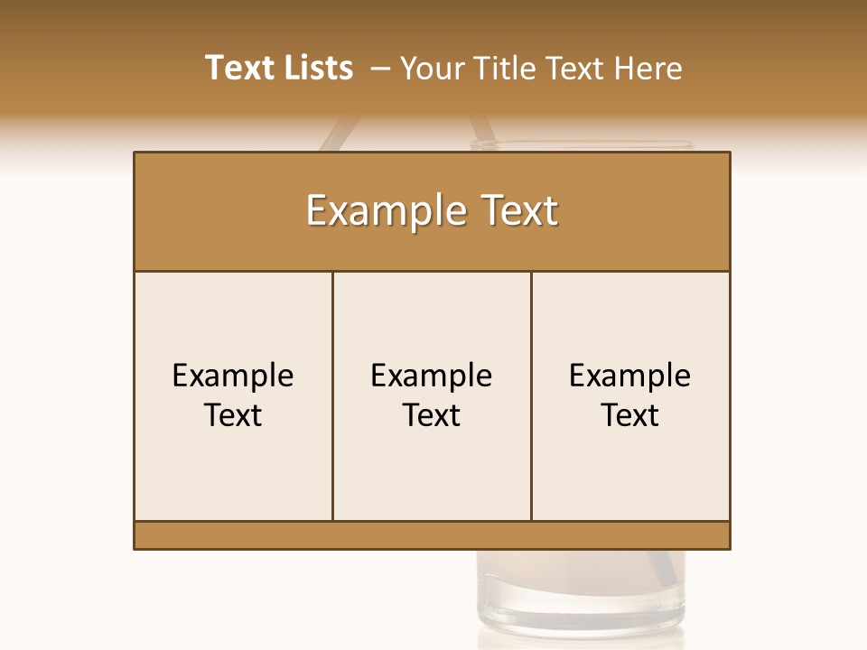 Glass Isolated Drop PowerPoint Template