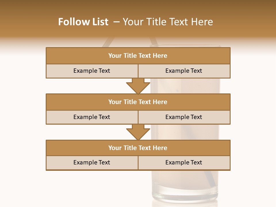 Glass Isolated Drop PowerPoint Template