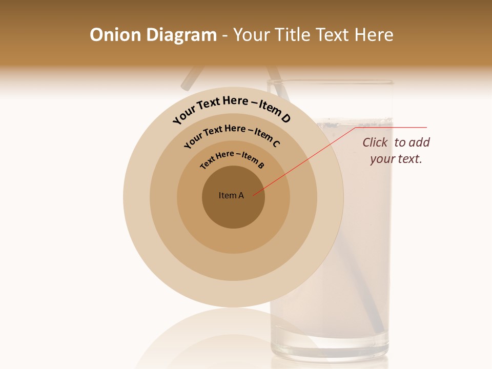 Glass Isolated Drop PowerPoint Template