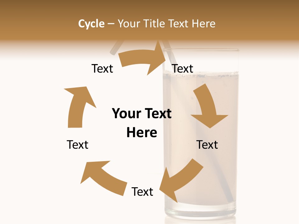 Glass Isolated Drop PowerPoint Template