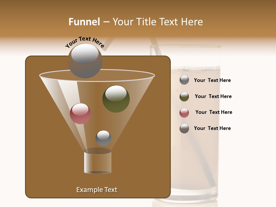 Glass Isolated Drop PowerPoint Template