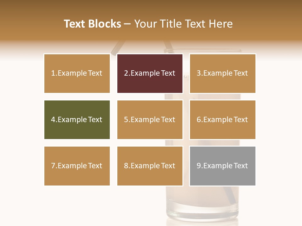 Glass Isolated Drop PowerPoint Template