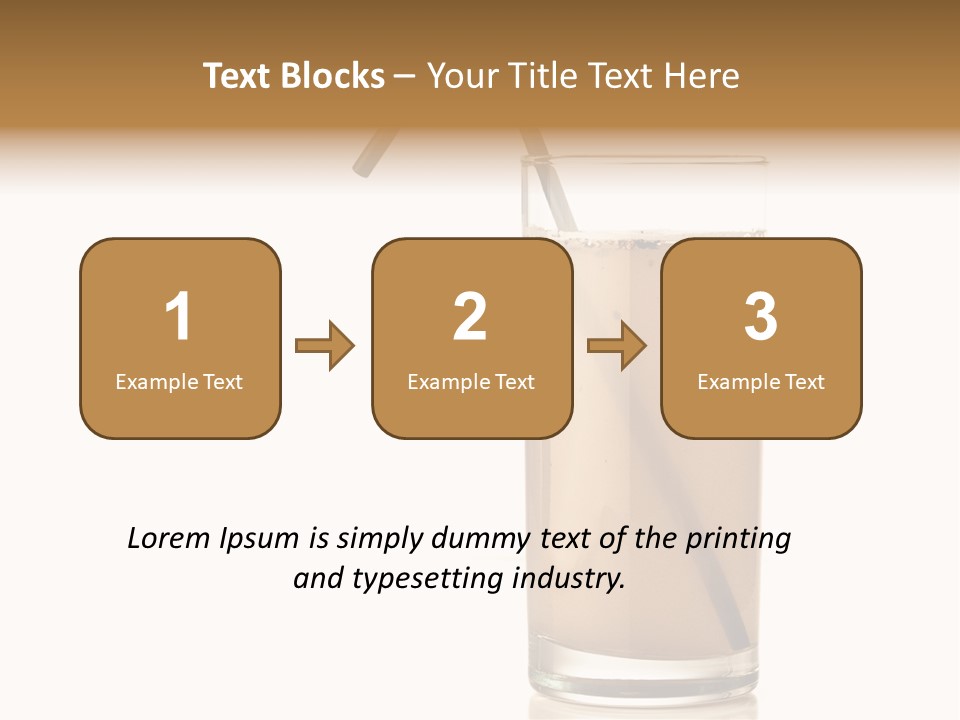 Glass Isolated Drop PowerPoint Template
