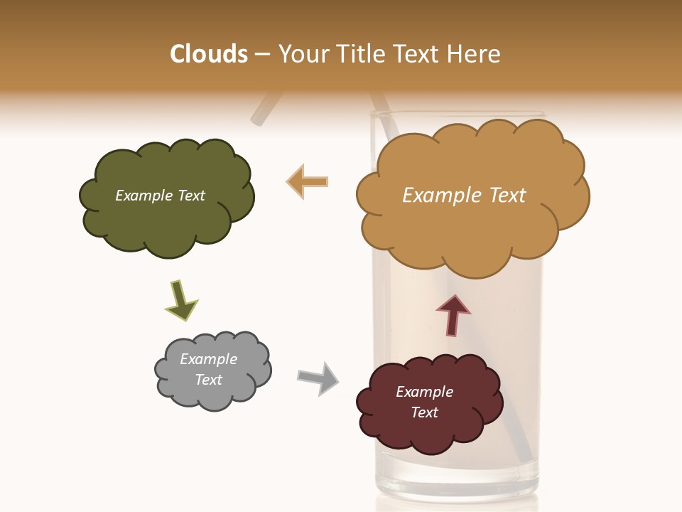 Glass Isolated Drop PowerPoint Template