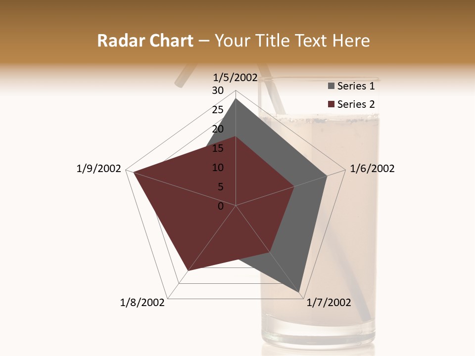 Glass Isolated Drop PowerPoint Template