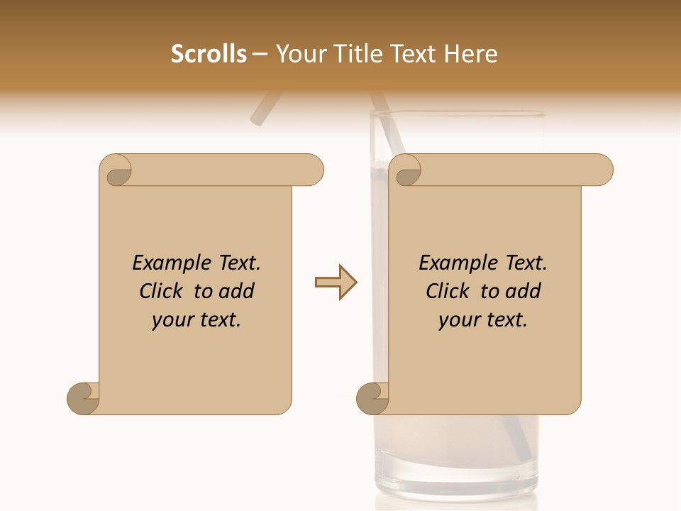 Glass Isolated Drop PowerPoint Template