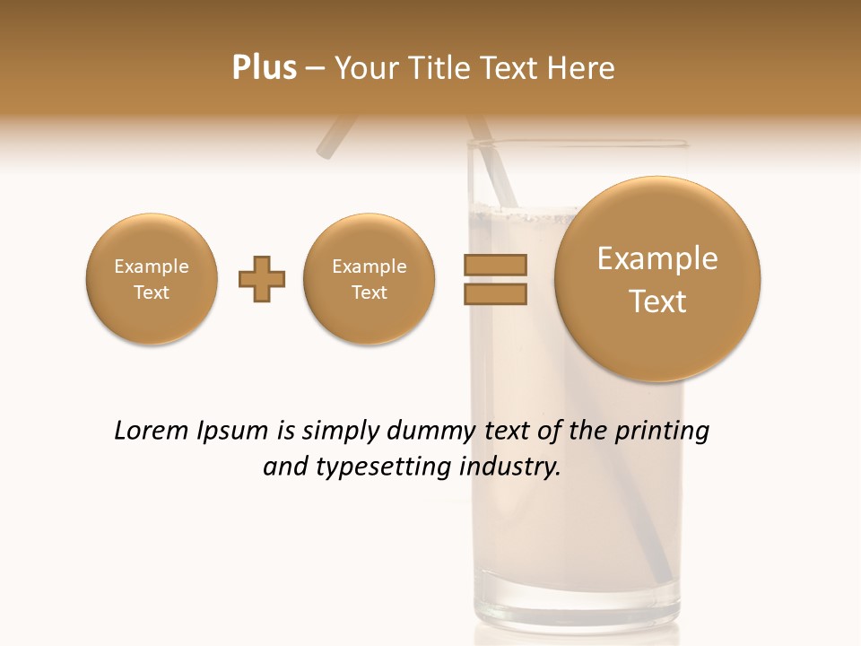 Glass Isolated Drop PowerPoint Template