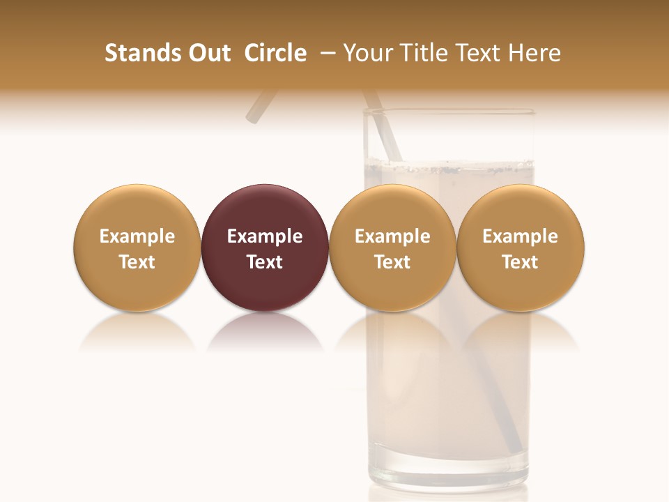 Glass Isolated Drop PowerPoint Template