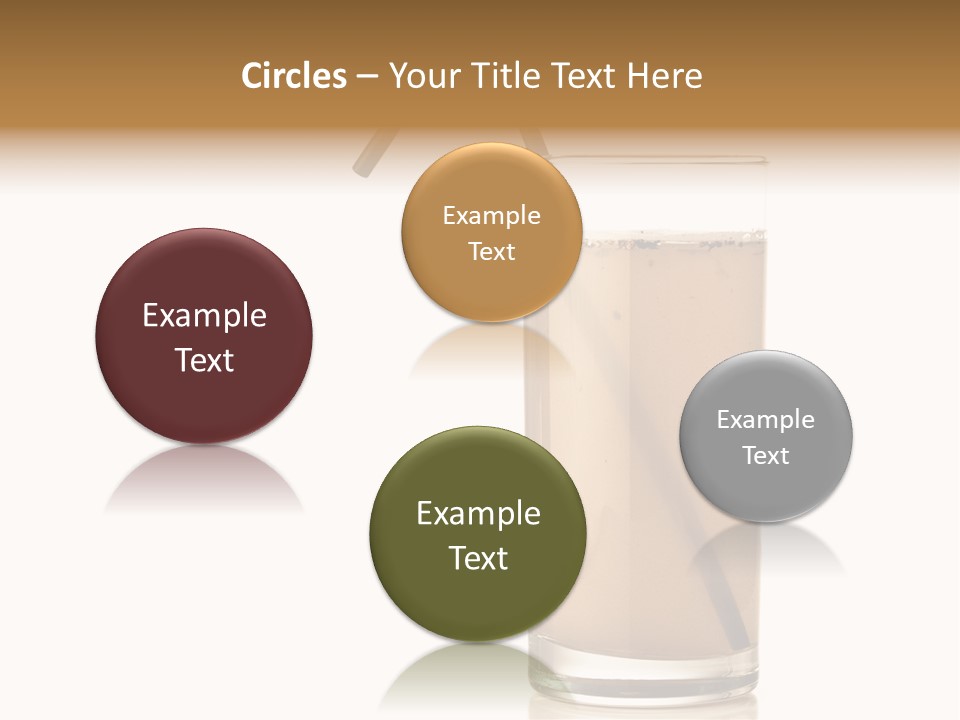 Glass Isolated Drop PowerPoint Template