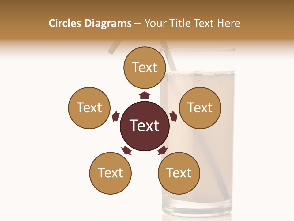Glass Isolated Drop PowerPoint Template
