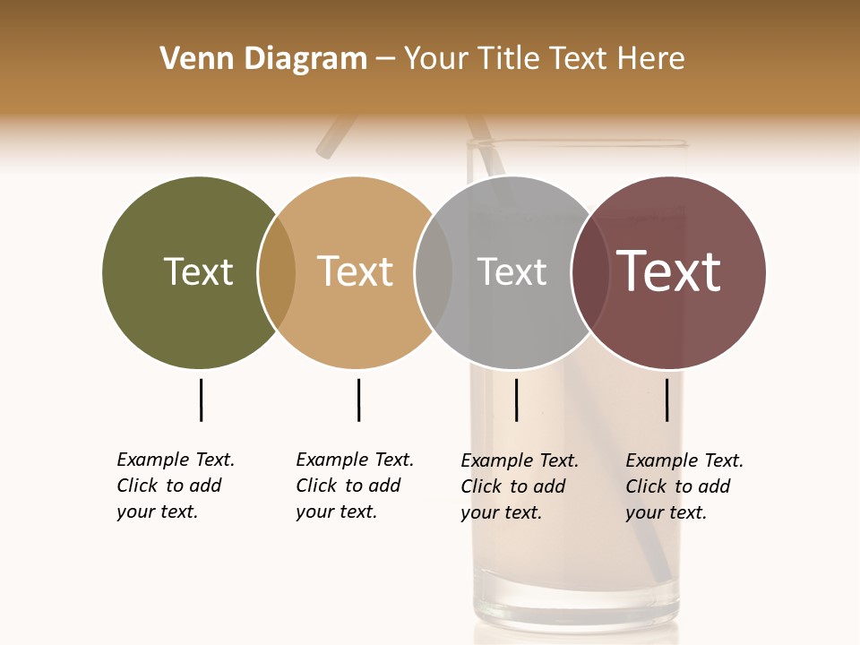 Glass Isolated Drop PowerPoint Template