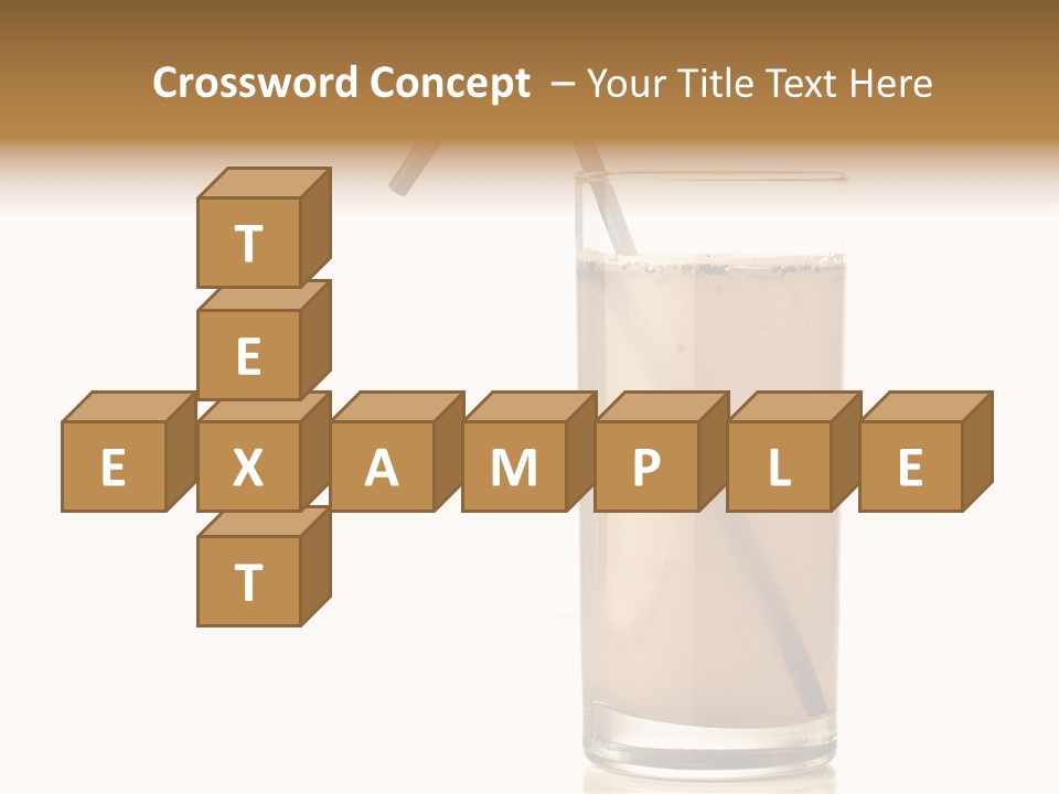Glass Isolated Drop PowerPoint Template