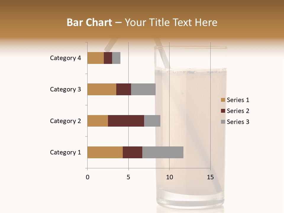 Glass Isolated Drop PowerPoint Template