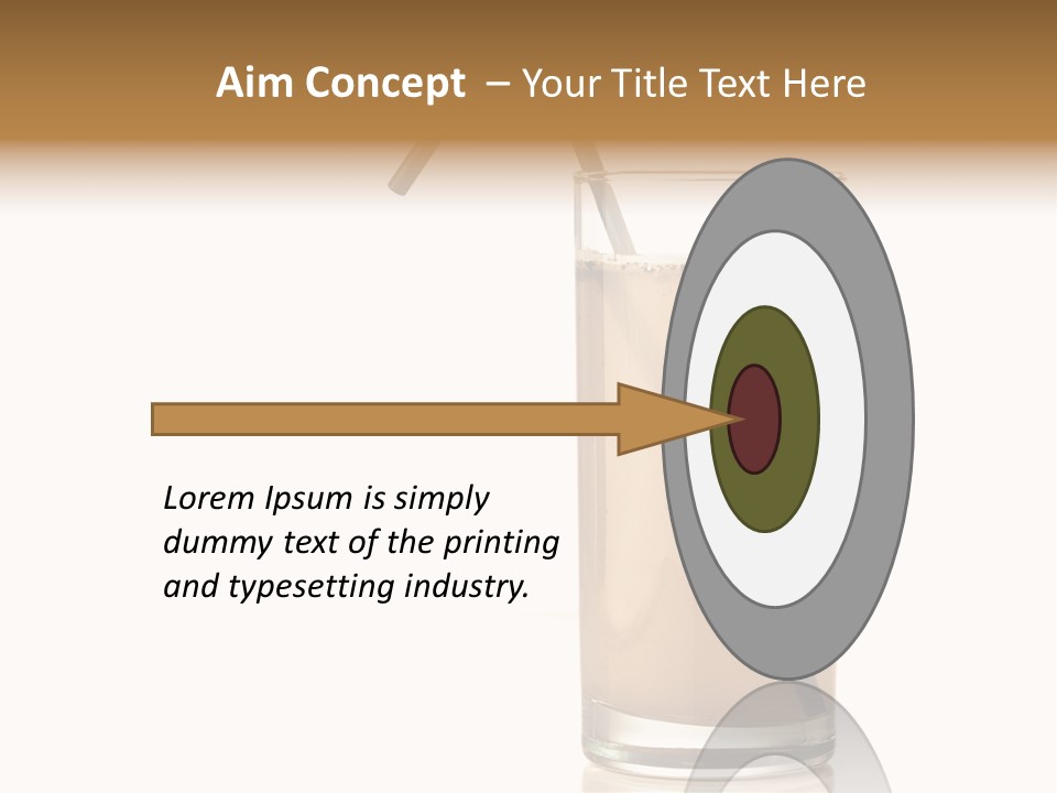 Glass Isolated Drop PowerPoint Template