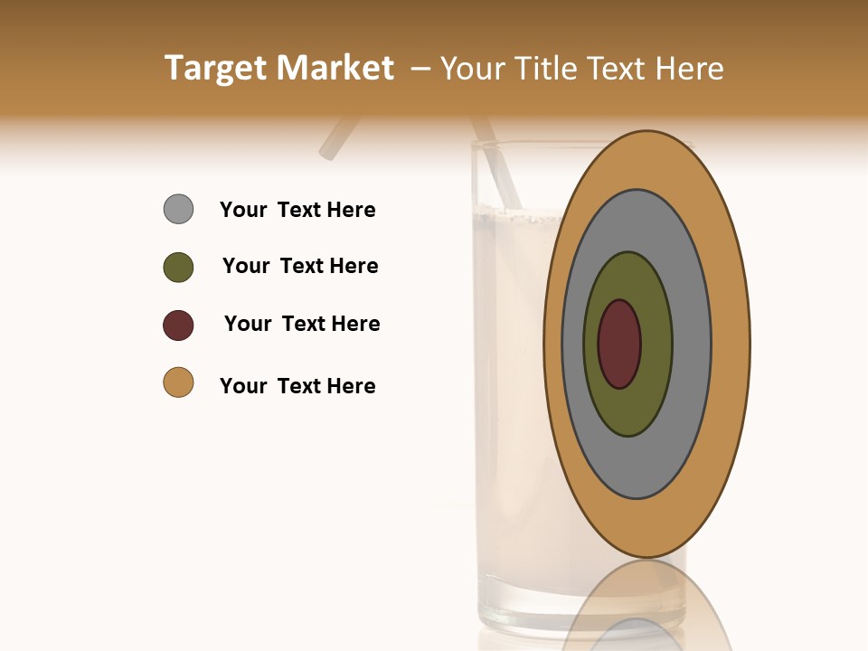 Glass Isolated Drop PowerPoint Template