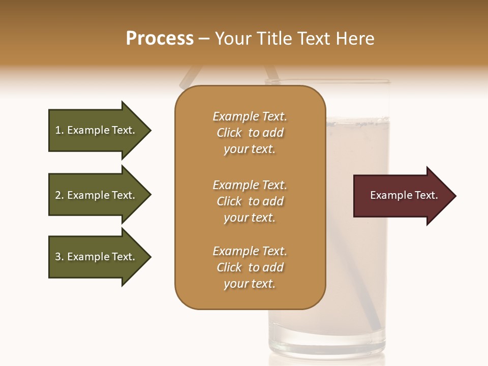 Glass Isolated Drop PowerPoint Template