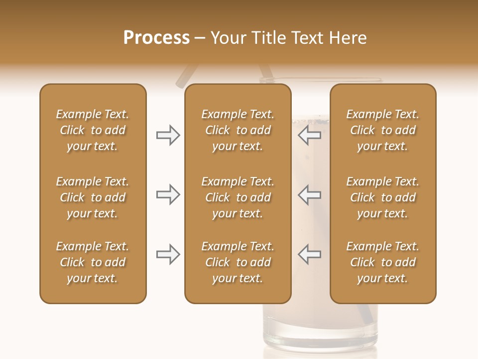 Glass Isolated Drop PowerPoint Template