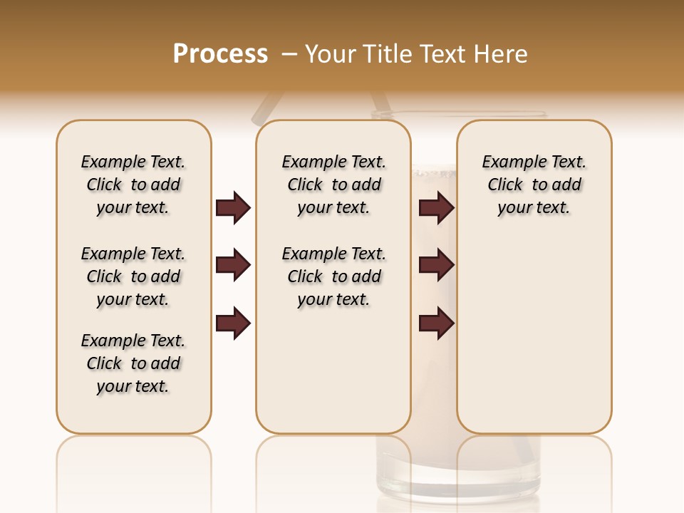Glass Isolated Drop PowerPoint Template