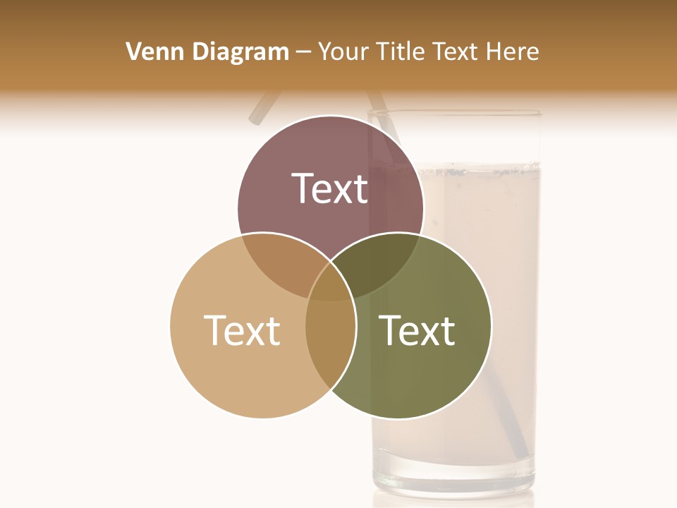 Glass Isolated Drop PowerPoint Template