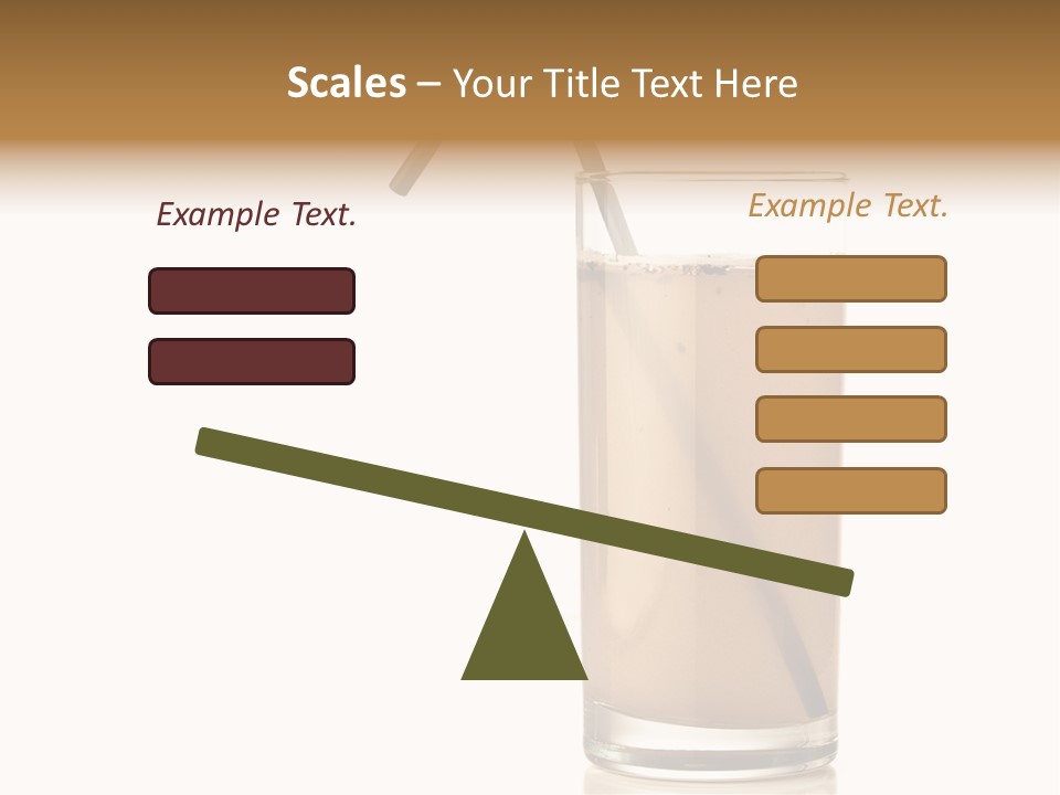 Glass Isolated Drop PowerPoint Template