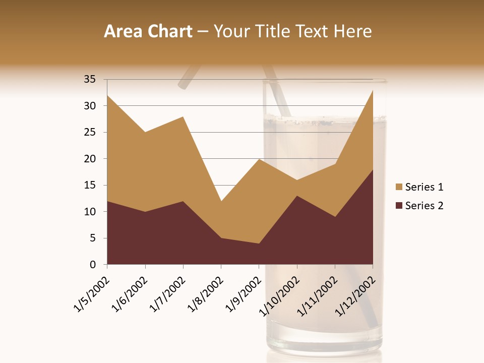 Glass Isolated Drop PowerPoint Template