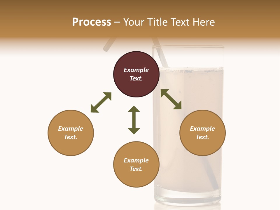 Glass Isolated Drop PowerPoint Template