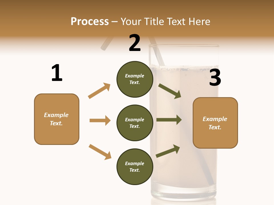 Glass Isolated Drop PowerPoint Template