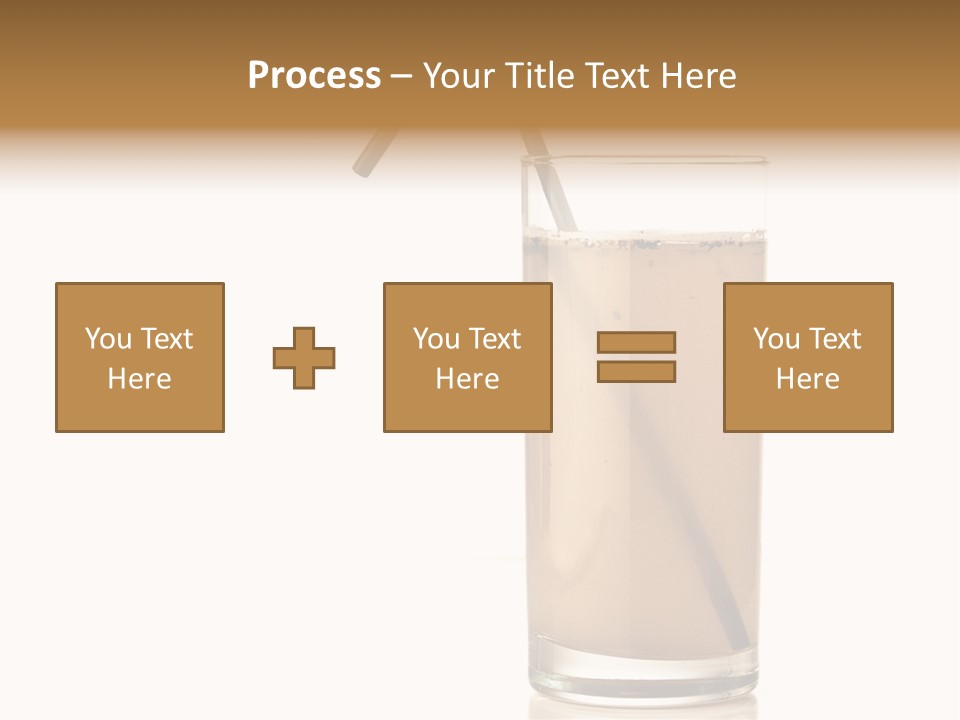 Glass Isolated Drop PowerPoint Template