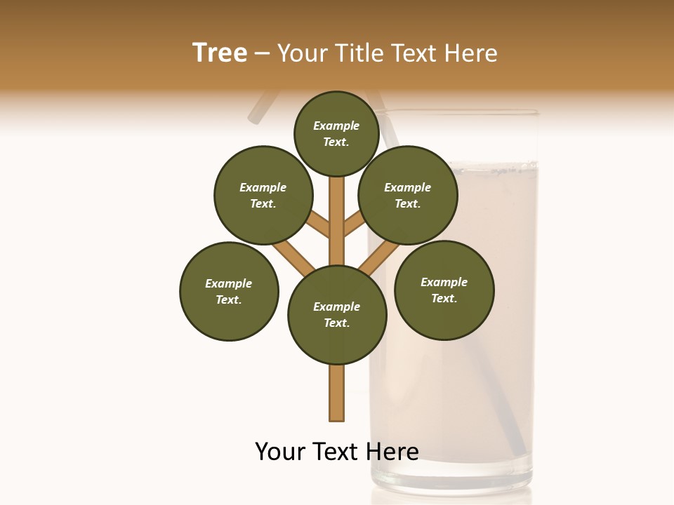 Glass Isolated Drop PowerPoint Template