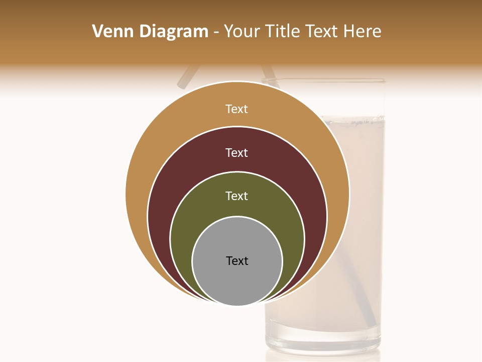 Glass Isolated Drop PowerPoint Template
