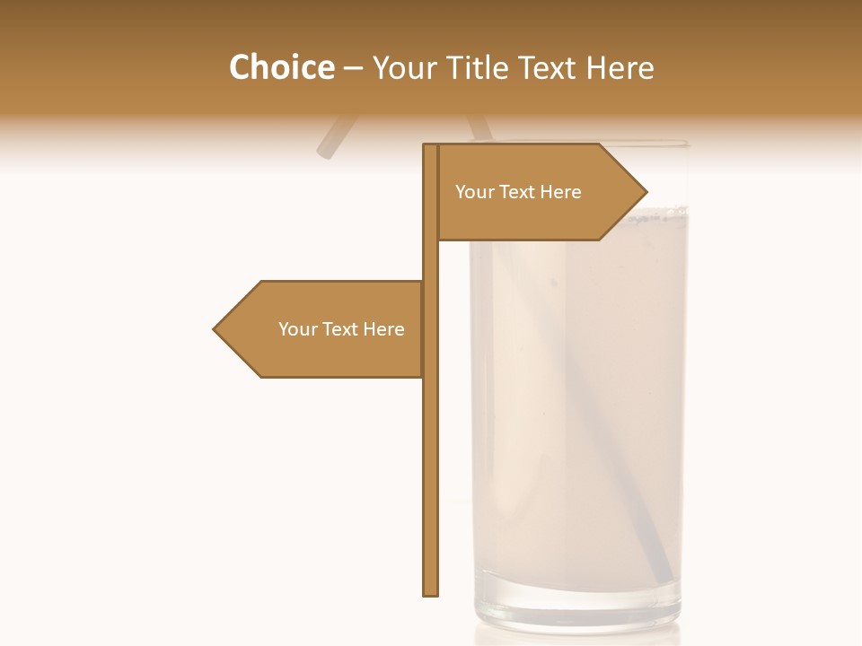 Glass Isolated Drop PowerPoint Template