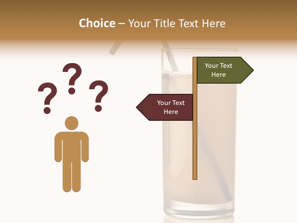 Glass Isolated Drop PowerPoint Template