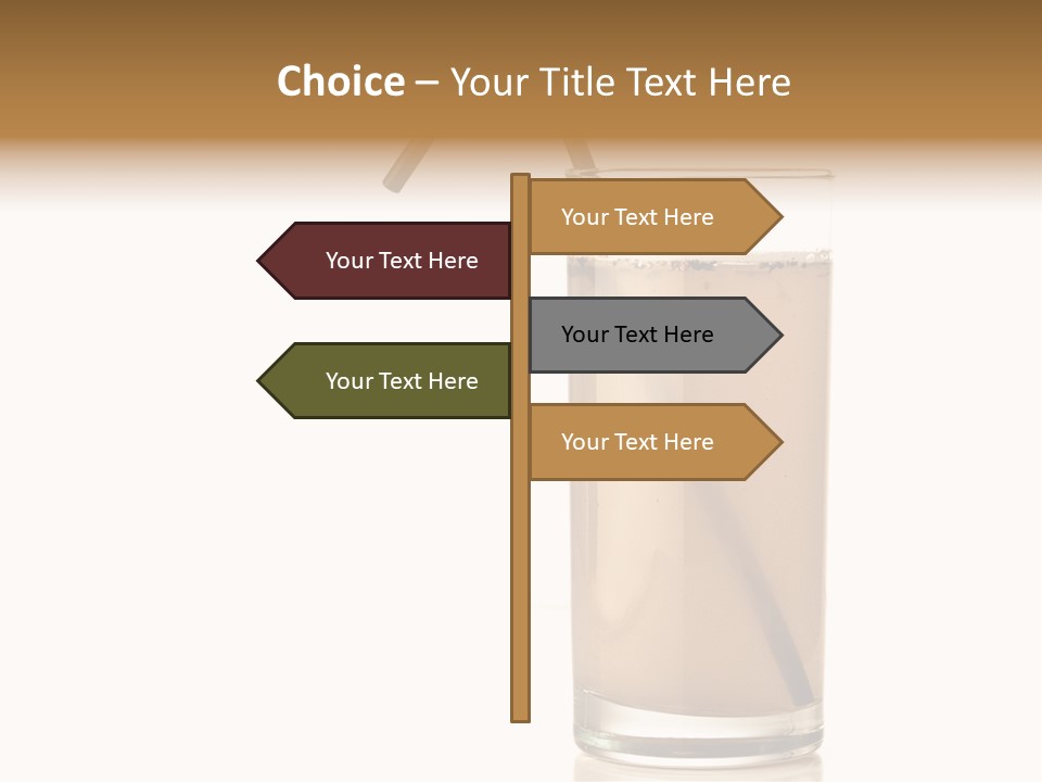 Glass Isolated Drop PowerPoint Template