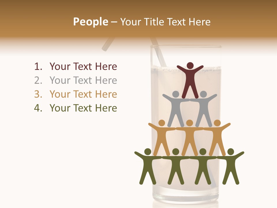 Glass Isolated Drop PowerPoint Template