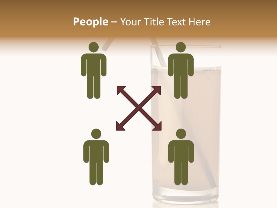 Glass Isolated Drop PowerPoint Template