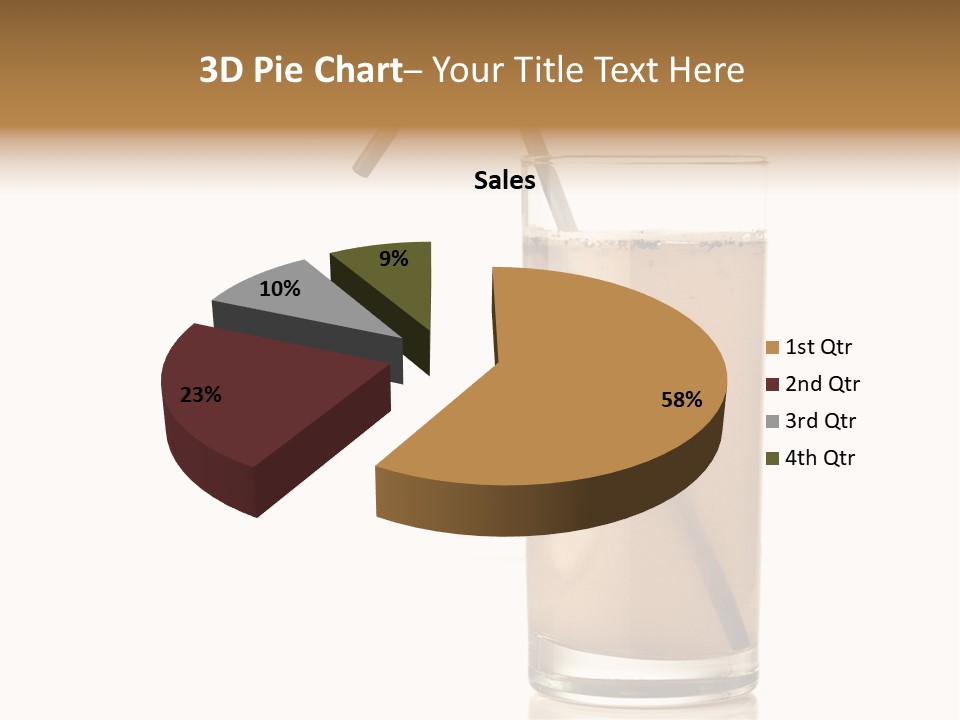 Glass Isolated Drop PowerPoint Template