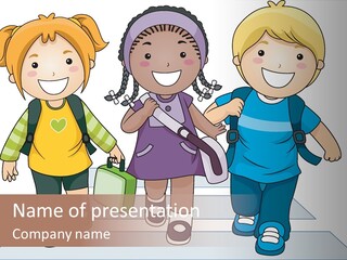 School Kindergarten Preschooler PowerPoint Template