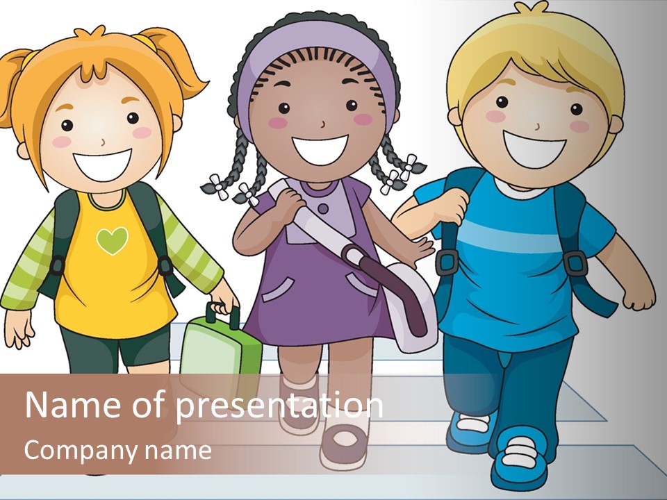 School Kindergarten Preschooler PowerPoint Template