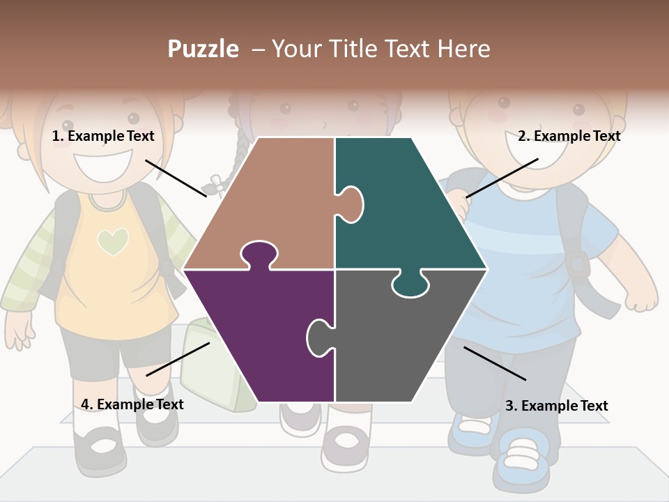 School Kindergarten Preschooler PowerPoint Template